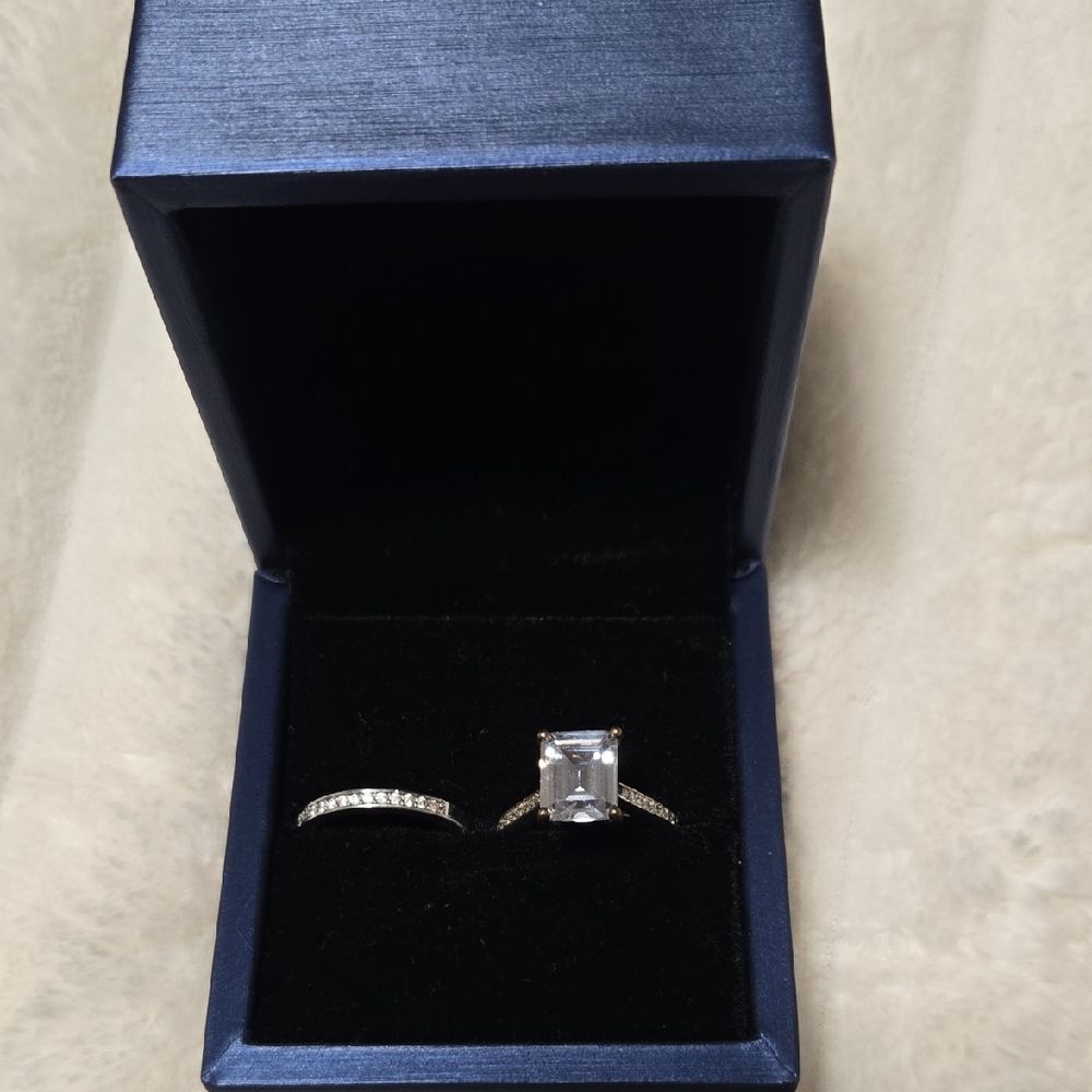 Elegant S925 Silver Women's Ring Set
